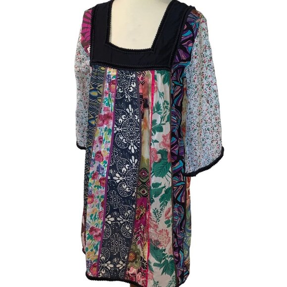Vintage RADHE Boho Patchwork Festival Dress - Picture 4 of 9